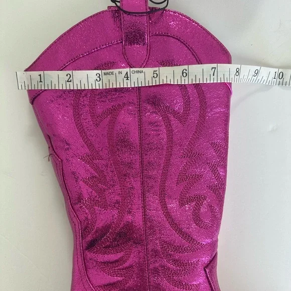 Nine West Western Pink Metallic Keeks boots size 8.5
Metallic cowboy boots - Picture 8 of 11